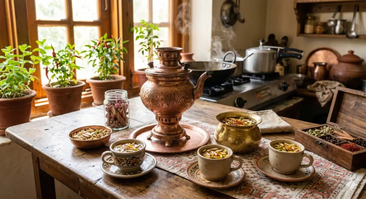 Kashmiri Kahwa: The Saffron Tea Ritual